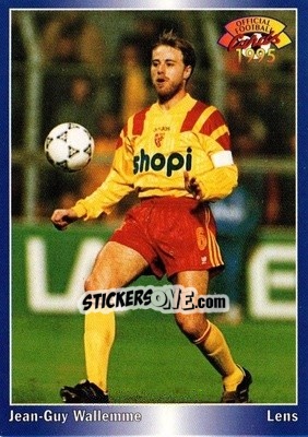 Cromo Jean-Guy Wallemme - U.N.F.P. Football Cards 1994-1995 - Panini
