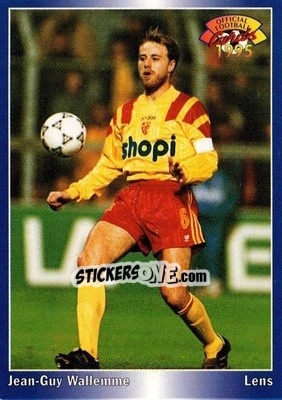 Figurina Jean-Guy Wallemme - U.N.F.P. Football Cards 1994-1995 n. 65 - Panini