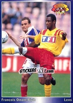 Figurina Francois Omam-Biyik - U.N.F.P. Football Cards 1994-1995 - Panini