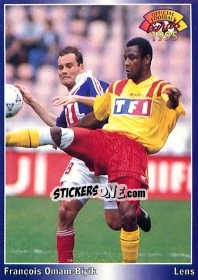 Sticker Francois Omam-Biyik - U.N.F.P. Football Cards 1994-1995 n. 67 - Panini