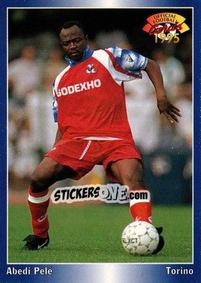 Figurina Abedi Pele - U.N.F.P. Football Cards 1994-1995 - Panini
