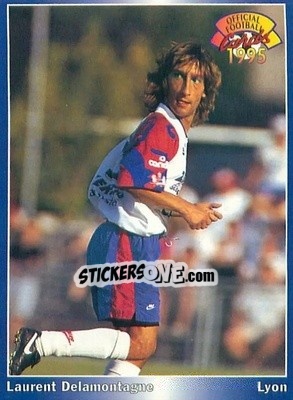 Figurina Laurent Delamontagne - U.N.F.P. Football Cards 1994-1995 - Panini