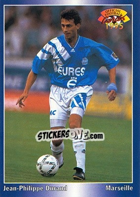 Sticker Jean-Philippe Durand - U.N.F.P. Football Cards 1994-1995 n. 92 - Panini