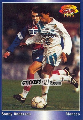 Cromo Sonny Anderson - U.N.F.P. Football Cards 1994-1995 - Panini