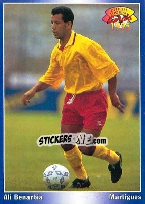 Sticker Ali Benarbia - U.N.F.P. Football Cards 1994-1995 - Panini