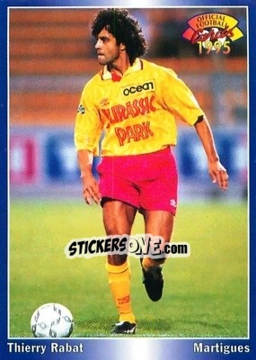 Cromo Thierry Rabat - U.N.F.P. Football Cards 1994-1995 - Panini
