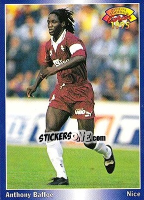 Sticker Anthony Baffoe - U.N.F.P. Football Cards 1994-1995 n. 107 - Panini