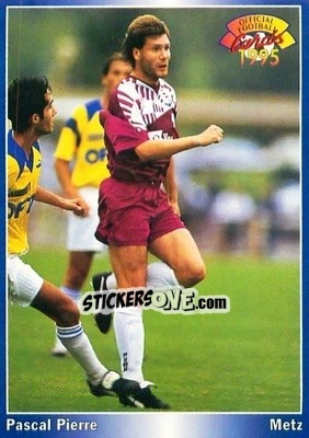 Sticker Pascal Pierre - U.N.F.P. Football Cards 1994-1995 - Panini