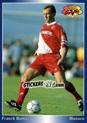 Sticker Franck Dumas - U.N.F.P. Football Cards 1994-1995 n. 115 - Panini