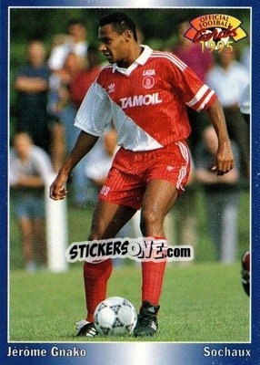 Sticker Jerome Gnako - U.N.F.P. Football Cards 1994-1995 - Panini