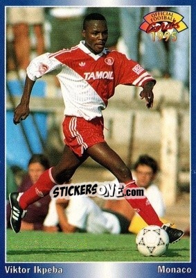 Figurina Viktor Ikpeba - U.N.F.P. Football Cards 1994-1995 - Panini