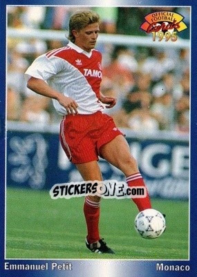 Cromo Emmanuel Petit - U.N.F.P. Football Cards 1994-1995 - Panini