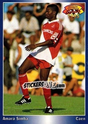 Sticker Amara Simba - U.N.F.P. Football Cards 1994-1995 - Panini