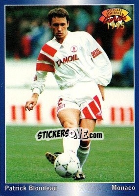 Sticker Patrick Blondeau - U.N.F.P. Football Cards 1994-1995 - Panini