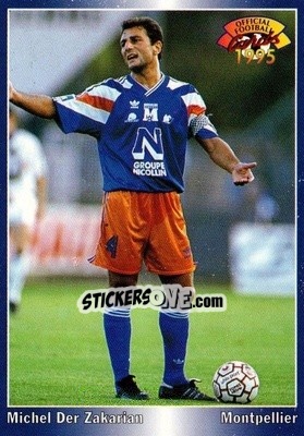 Cromo Michel Der Zakarian - U.N.F.P. Football Cards 1994-1995 - Panini