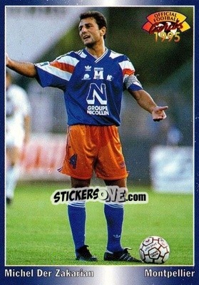 Figurina Michel Der Zakarian - U.N.F.P. Football Cards 1994-1995 n. 132 - Panini