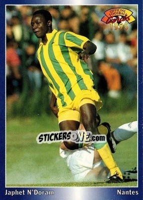 Sticker Japhet N'doram - U.N.F.P. Football Cards 1994-1995 - Panini