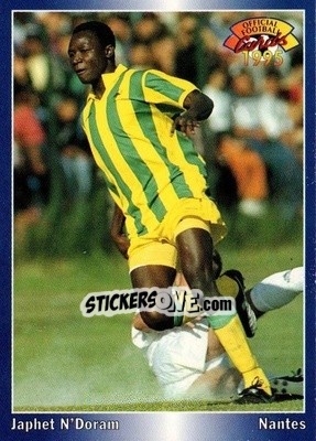Sticker Japhet N'doram - U.N.F.P. Football Cards 1994-1995 n. 142 - Panini