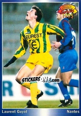 Sticker Laurent Guyot - U.N.F.P. Football Cards 1994-1995 - Panini