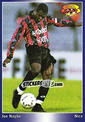 Sticker Joe Nagbe - U.N.F.P. Football Cards 1994-1995 - Panini