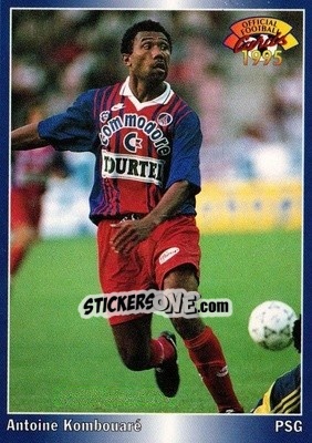 Figurina Antoine Kombouare - U.N.F.P. Football Cards 1994-1995 - Panini