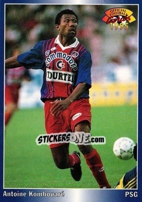 Figurina Antoine Kombouare - U.N.F.P. Football Cards 1994-1995 n. 150 - Panini