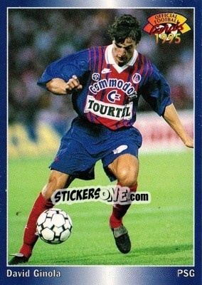 Sticker David Ginola - U.N.F.P. Football Cards 1994-1995 n. 151 - Panini