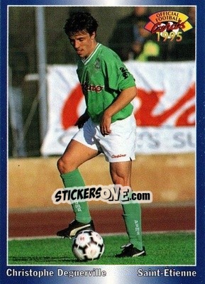 Sticker Christophe Deguerville - U.N.F.P. Football Cards 1994-1995 n. 168 - Panini