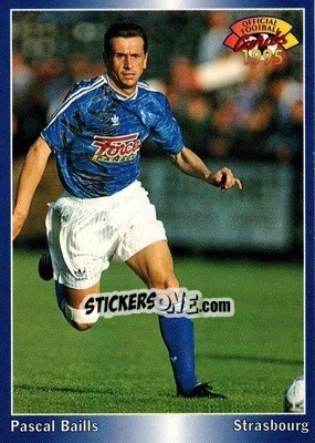 Sticker Pascal Baills - U.N.F.P. Football Cards 1994-1995 n. 186 - Panini