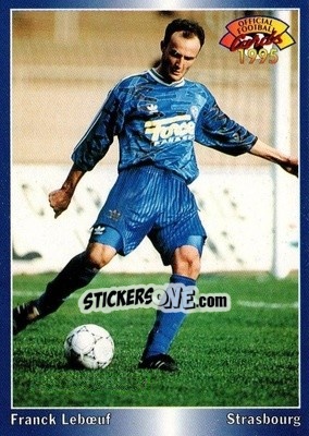 Sticker Frank Leboeuf - U.N.F.P. Football Cards 1994-1995 n. 190 - Panini