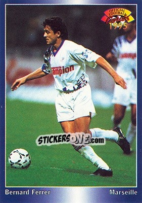 Figurina Bernard Ferrer - U.N.F.P. Football Cards 1994-1995 - Panini