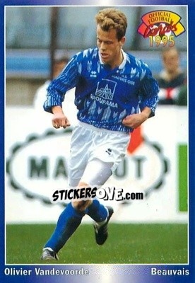 Figurina Olivier Vandevoorde - U.N.F.P. Football Cards 1994-1995 - Panini