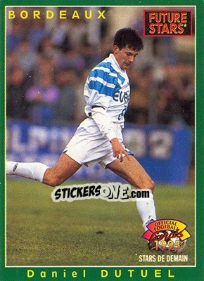 Sticker Daniel Dutuel - U.N.F.P. Football Cards 1994-1995 n. 208 - Panini