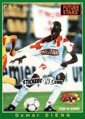 Sticker Oumar Dieng - U.N.F.P. Football Cards 1994-1995 n. 210 - Panini