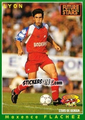 Figurina Maxence Flachez - U.N.F.P. Football Cards 1994-1995 - Panini