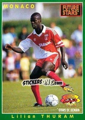 Sticker Lilian Thuram - U.N.F.P. Football Cards 1994-1995 n. 213 - Panini