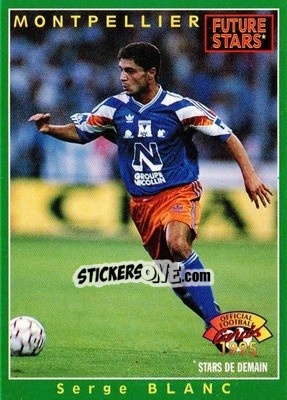 Sticker Serge Blanc - U.N.F.P. Football Cards 1994-1995 n. 217 - Panini
