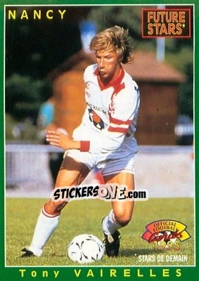 Sticker Tony Vairelles - U.N.F.P. Football Cards 1994-1995 - Panini