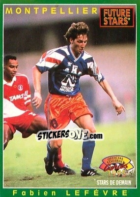 Sticker Fabien Lefevre - U.N.F.P. Football Cards 1994-1995 - Panini