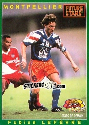 Cromo Fabien Lefevre - U.N.F.P. Football Cards 1994-1995 n. 222 - Panini