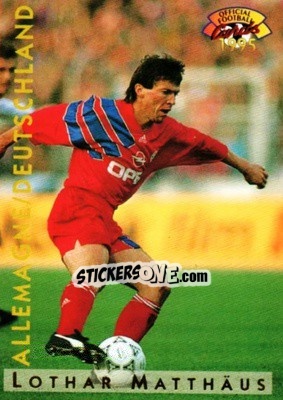 Sticker Lothar Matthaus - U.N.F.P. Football Cards 1994-1995 n. A8 - Panini