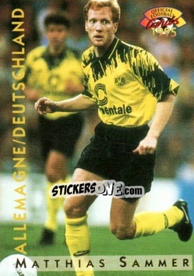 Sticker Matthias Sammer - U.N.F.P. Football Cards 1994-1995 n. A11 - Panini