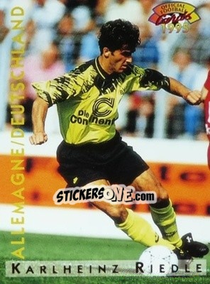 Sticker Karlheinz Riedle - U.N.F.P. Football Cards 1994-1995 n. A12 - Panini