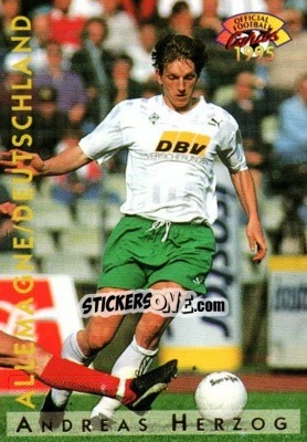 Sticker Andreas Herzog - U.N.F.P. Football Cards 1994-1995 n. A13 - Panini