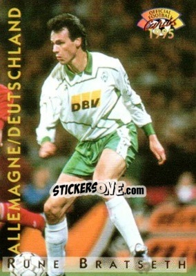 Cromo Rune Bratseth - U.N.F.P. Football Cards 1994-1995 - Panini