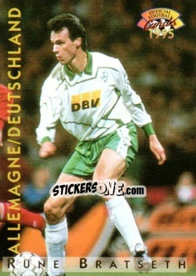 Sticker Rune Bratseth - U.N.F.P. Football Cards 1994-1995 n. A14 - Panini