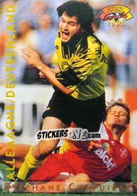 Sticker Stephane Chapuisat - U.N.F.P. Football Cards 1994-1995 - Panini