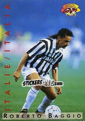 Sticker Roberto Baggio - U.N.F.P. Football Cards 1994-1995 n. I1 - Panini