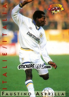 Cromo Faustino Asprilla - U.N.F.P. Football Cards 1994-1995 - Panini