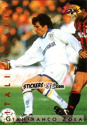 Sticker Gianfranco Zola - U.N.F.P. Football Cards 1994-1995 n. I18 - Panini